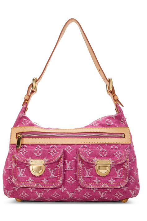 louis vuitton pink and purple bag|louis vuitton pink denim bag.